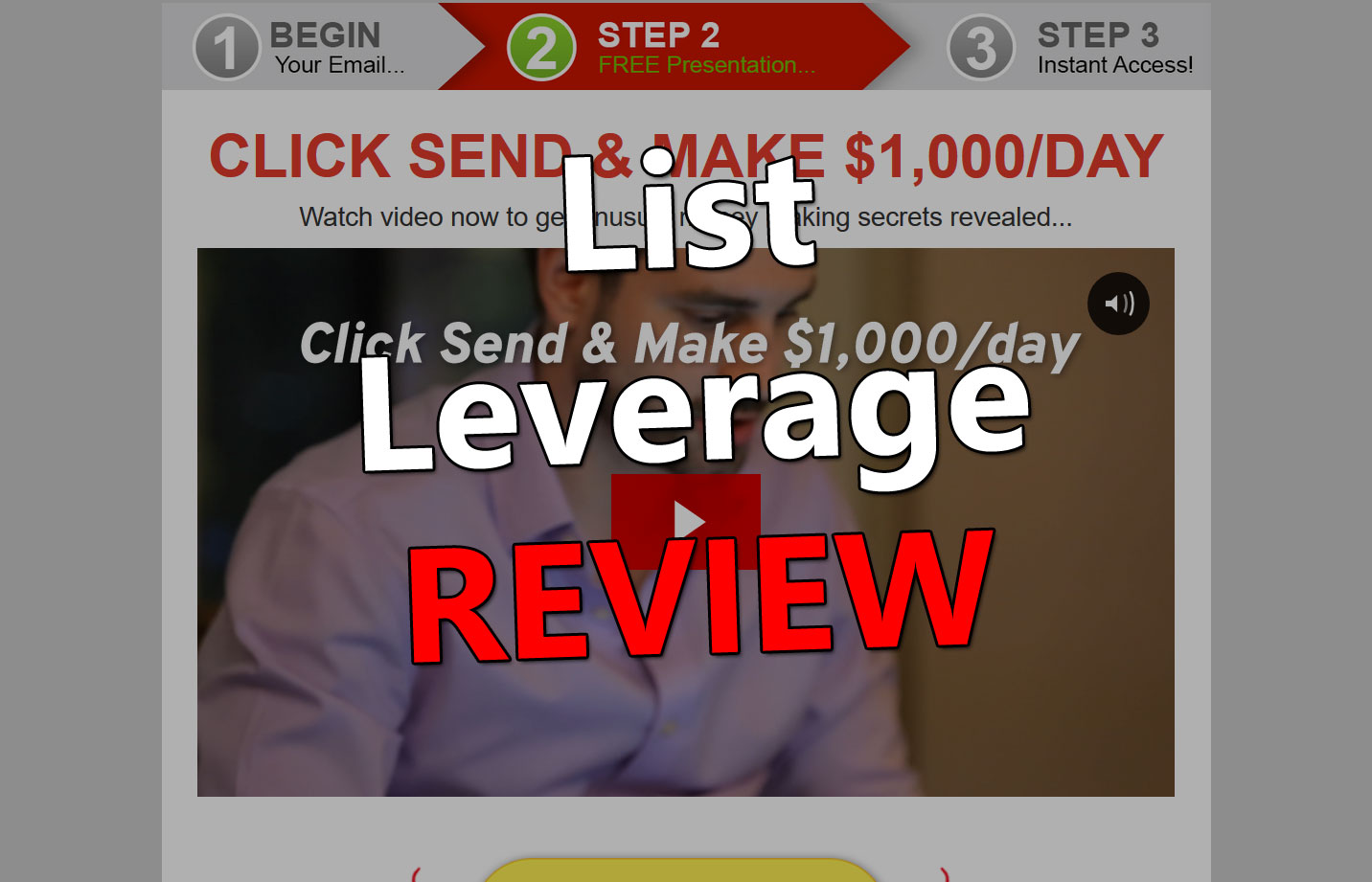 List Leverage Website Screenshot